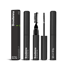 BrowXenna Ice Frost Brow Gel : High Strong Hold Styling Gel with Lami Effect and Dual Brushes, tube