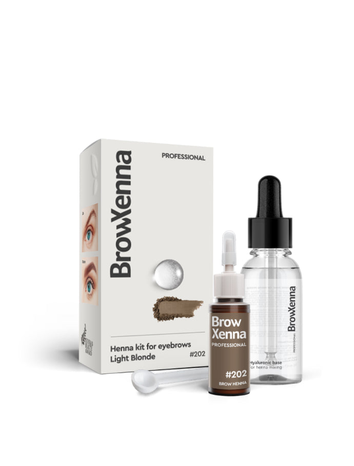 Brow Henna Kit with Hyaluronic Mixing Base Included