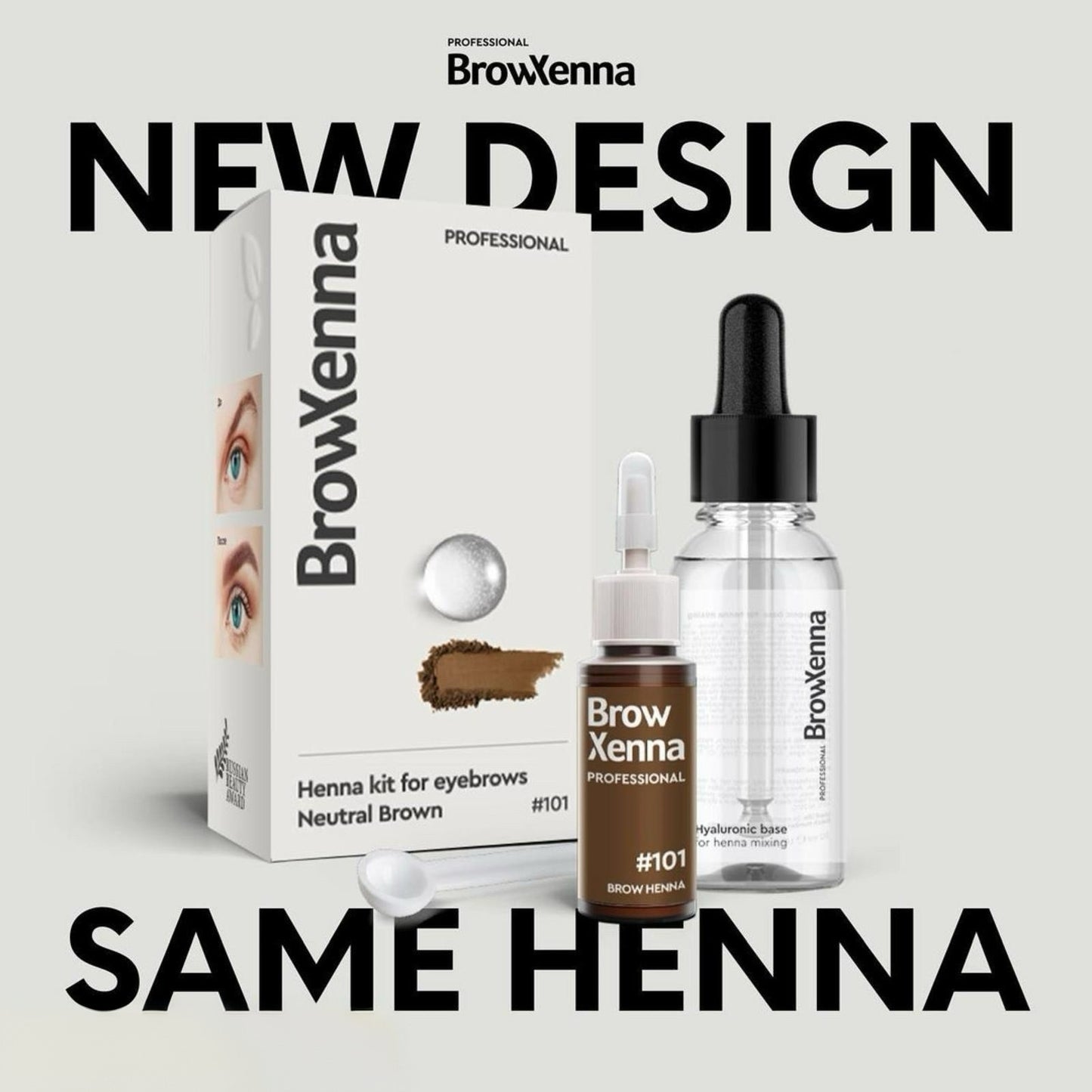 Brow Henna Kit with Hyaluronic Mixing Base Included