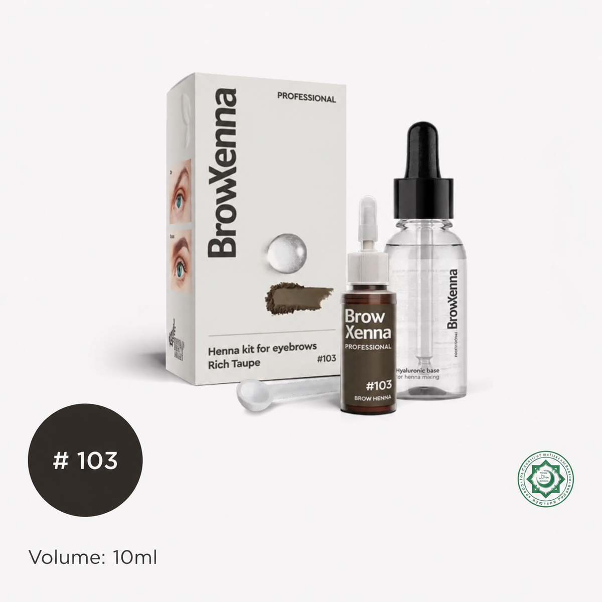 Brow Henna Kit with Hyaluronic Mixing Base Included
