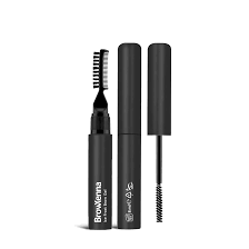 BrowXenna Ice Frost Brow Gel : High Strong Hold Styling Gel with Lami Effect and Dual Brushes, tube