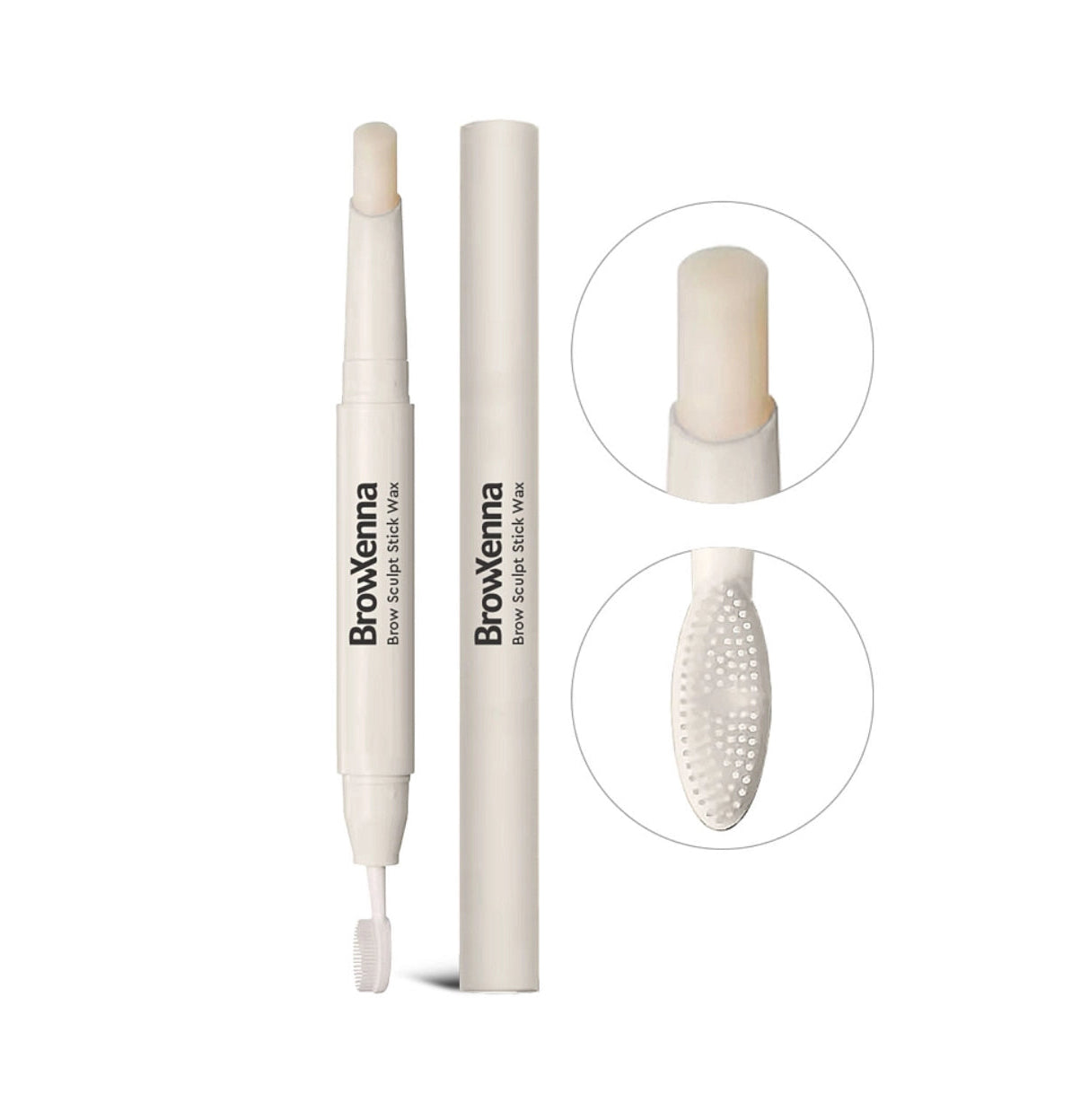 BrowXenna Brow Sculpt Stick Wax for brow Styling and Care with Brush