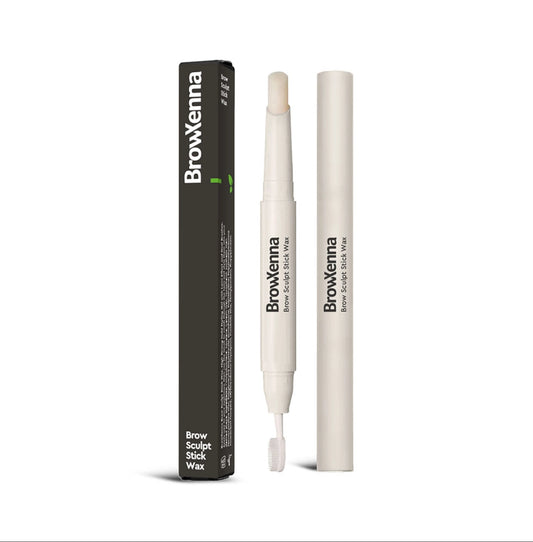BrowXenna Brow Sculpt Stick Wax for brow Styling and Care with Brush